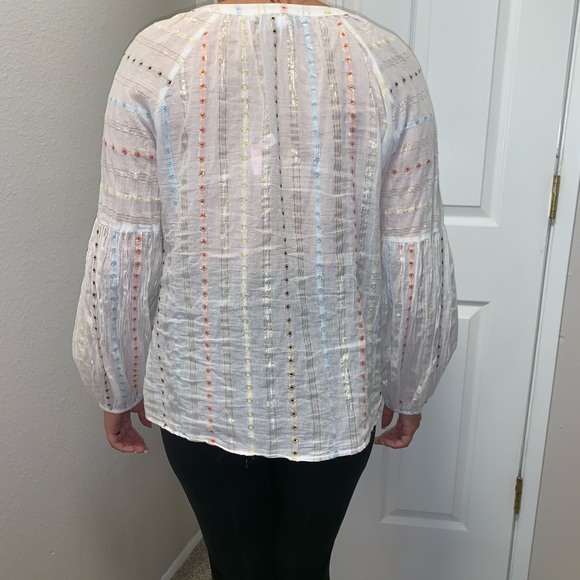 Belle Vere long sleeve top with shimmery threading - Picture 2 of 4